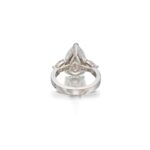 7 Carat Pear Statement | Brilliant White / F color | VVS | 14K White Gold - Image 3