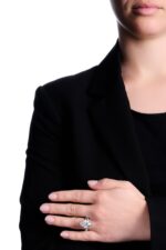 7 Carat Pear Statement | Brilliant White / J color | SI | 14K White Gold - Image 4