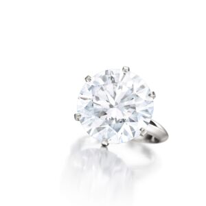 7 Carat Round Brilliant Statement | Brilliant White / J color | SI | 14K White Gold