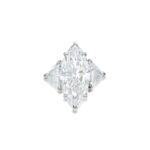 7 Carat Marquise Statement | Brilliant White / D color | VVS | 14K White Gold