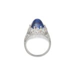 7 Carat Round Brilliant Statement | Royal Blue Sapphire | 14K White Gold | Refined Grandeur - Image 3