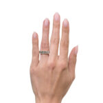 7 Carat Emerald Band | 18K White Gold | Heirloom-Worthy Glow