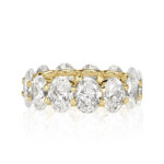 7 Carat Oval Band | Brilliant White | 18K White Gold | Timeless Brilliance | Signature