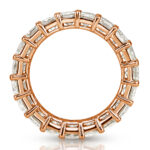 7 Carat Emerald Band | 18K Rose Gold | Timeless Brilliance | Signature - Image 3