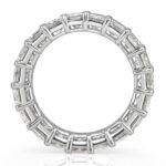 7 Carat Emerald Band | 18K White Gold | Refined Grandeur | Signature - Image 4