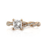 1.4 Carat Princess Diamond Ring | Brilliant White | 14K White Gold | Elegant Sparkle - Image 2