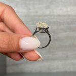 5 Carat Radiant Halo Diamond Ring | Fancy Yellow | 14K White Gold - Image 3