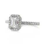 1.3 Carat Emerald Diamond Ring | 14K White Gold | Pure Sophistication - Image 2