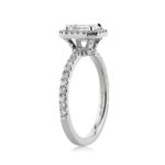 1.3 Carat Emerald Diamond Ring | 14K White Gold | Pure Sophistication - Image 3