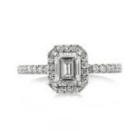 1.3 Carat Emerald Diamond Ring | 14K White Gold | Pure Sophistication
