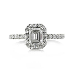 1.3 Carat Emerald Diamond Ring | 14K White Gold | Pure Sophistication