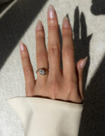 1 Carat Oval Statement | Brilliant White | 14K White Gold | Classic Charm | High Jewellery - Image 8