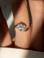 1 Carat Oval Statement | Brilliant White | 14K White Gold | Classic Charm | High Jewellery - Image 9