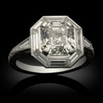 3.02 Carat Asscher Halo Diamond Ring | Brilliant White | 18K Gold | Effortless Elegance - Image 2
