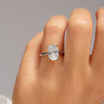 3.51 Carat Oval Statement | Brilliant White | 18K Gold | A Classic Statement