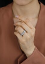 11.39 Carat Radiant Band | Brilliant White | 18K Gold | Grand Palais Radiance - Image 3