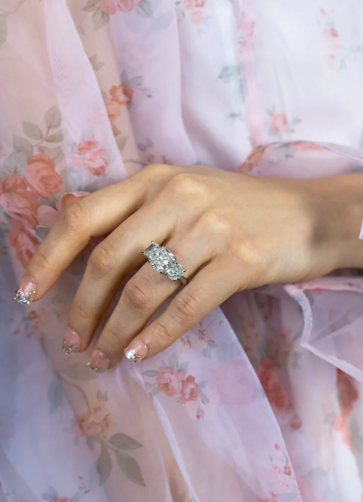 5.02 Carat Cushion Diamond Ring | Brilliant White | 18K Gold | Timeless Brilliance