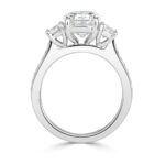 3.4 Carat Emerald Diamond Ring | 14K White Gold | Everyday Royalty - Image 3