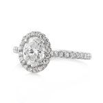 1.4 Carat Oval Diamond Ring | Brilliant White | 14K White Gold | Graceful Brilliance - Image 2