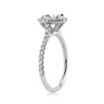 1.4 Carat Oval Diamond Ring | Brilliant White | 14K White Gold | Graceful Brilliance - Image 3