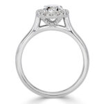 Oval Diamond Ring | Brilliant White | 14K White Gold | Graceful Brilliance | Heirloom - Image 4