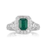 3 Carat Emerald Diamond Ring | 14K White Gold | Quiet Power | High Jewellery