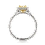 1.6 Carat Radiant Diamond Ring | Fancy Yellow | 14K White Gold | Colour-Collector’s Treasure - Image 3