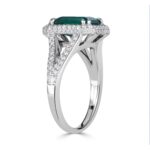 2.98 Carat Emerald Diamond Ring | 14K White Gold | Everyday Royalty - Image 3