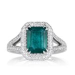 2.98 Carat Emerald Diamond Ring | 14K White Gold | Everyday Royalty