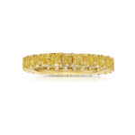 3 Carat Radiant Eternity Band | Fancy Yellow | 14K White Gold | Colour-Collector’s Treasure - Image 3
