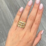 Pear Eternity Band | Fancy Yellow | 14K White Gold | Colour-Collector’s Treasure - Image 4