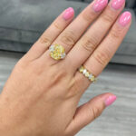 Pear Eternity Band | Fancy Yellow | 14K White Gold | Colour-Collector’s Treasure