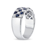 Round Brilliant Statement | Royal Blue Sapphire | 18K White Gold | Refined Light - Image 6