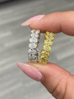 Oval Eternity Band | Fancy Yellow | 14K White Gold | Rare Fancy-Color Splendour - Image 2