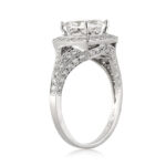 1 Carat Princess Diamond Ring | Brilliant White | 14K White Gold | Graceful Brilliance - Image 3
