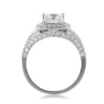 1 Carat Princess Diamond Ring | Brilliant White | 14K White Gold | Graceful Brilliance - Image 4