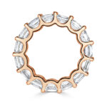 8 Carat Asscher Band | Brilliant White | 14K Rose Gold | Timeless Brilliance - Image 3