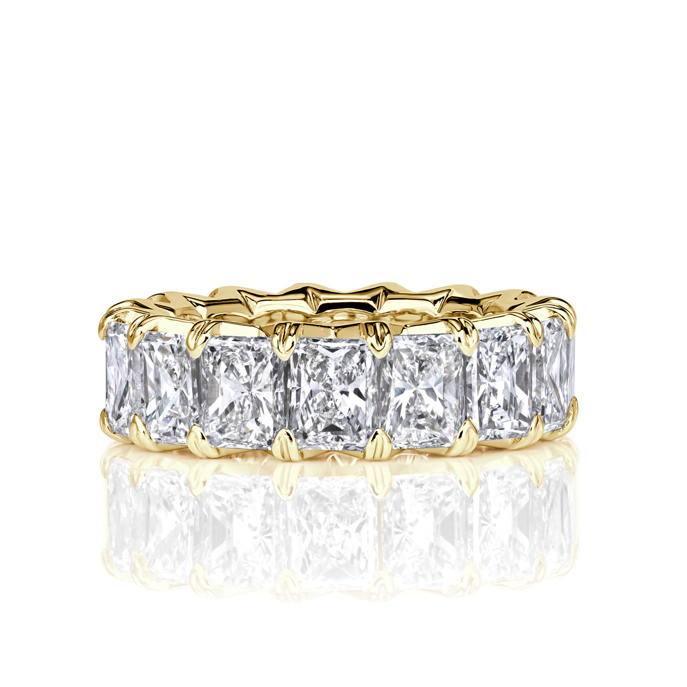 8-30ct-radiant-cut-diamond-eternity-band-in-gold-21-495-00-front-view-primary.jpg 8.3 Carat Radiant Band | Brilliant White | 14K White Gold | Timeless Brilliance | Signature - Image 1