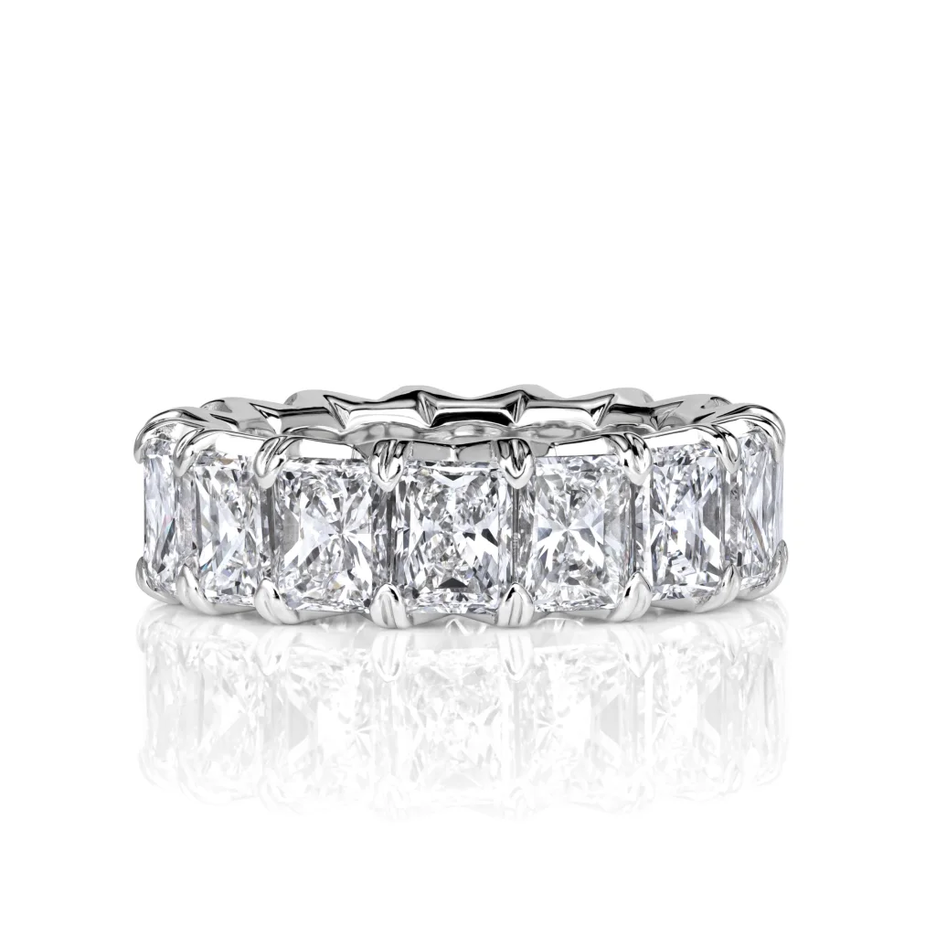 8.3 Carat Radiant Band | Brilliant White | 18K Gold | Radiant Elegance | Heirloom