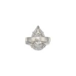 8.5 Carat Pear Statement | Brilliant White | SI | 14K White Gold | Timeless Brilliance - Image 2