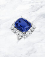 8 Carat Cushion Statement | Royal Blue Sapphire | 14K White Gold | Timeless Brilliance - Image 2