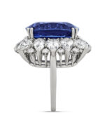 8 Carat Cushion Statement | Royal Blue Sapphire | 14K White Gold | Timeless Brilliance - Image 4