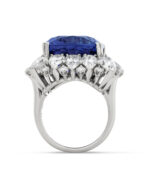 8 Carat Cushion Statement | Royal Blue Sapphire | 14K White Gold | Timeless Brilliance - Image 5