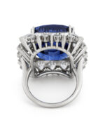 8 Carat Cushion Statement | Royal Blue Sapphire | 14K White Gold | Timeless Brilliance - Image 6
