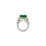 8 Carat Emerald-cut Statement | 14K White Gold | Radiant Elegance | Heirloom - Image 5
