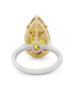 8 Carat Pear Statement | Fancy Yellow | 14K White Gold | Sunlit Royal Radiance | Signature - Image 5