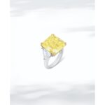 8 Carat Radiant Statement | Fancy Yellow | 14K White Gold | Sunlit Royal Radiance