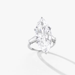 8 Carat Marquise Statement | Brilliant White / F color | VS | 14K White Gold