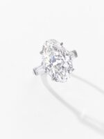 8 Carat Oval Statement | Type IIa | Brilliant White / D color | FL/IF | 14K White Gold - Image 4