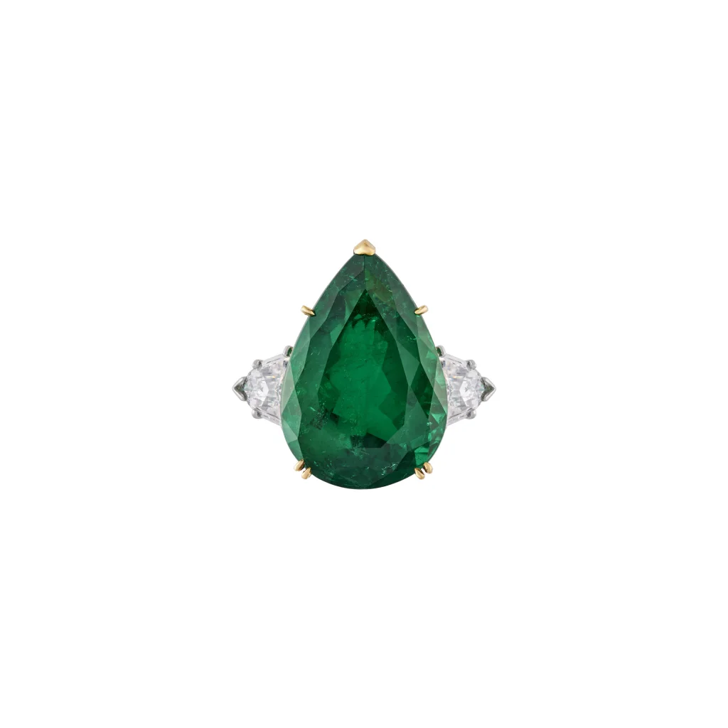 8 Carat Pear Statement | 14K White Gold | Refined Grandeur | Heirloom